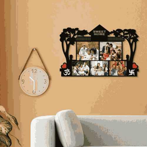 Sweet Home 5 Photos Personalized Family Gifts