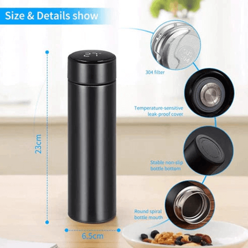 Personalized Smart LED Temperature Bottle